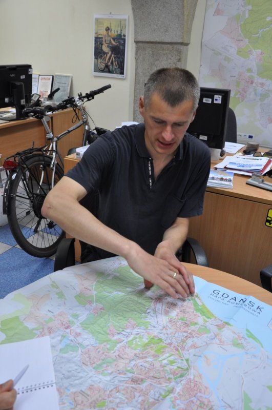 Ремигиш Китлински ведает в мэрии отделом, который занимается велодвижением