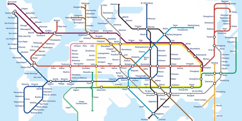 Одессу отметили на карте всемирного метрополитена. 20 минут - и вы в Киеве