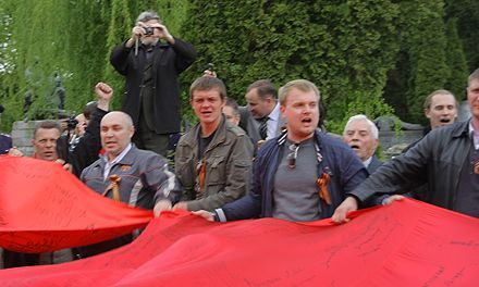 Кадры событий во Львове в День Победы