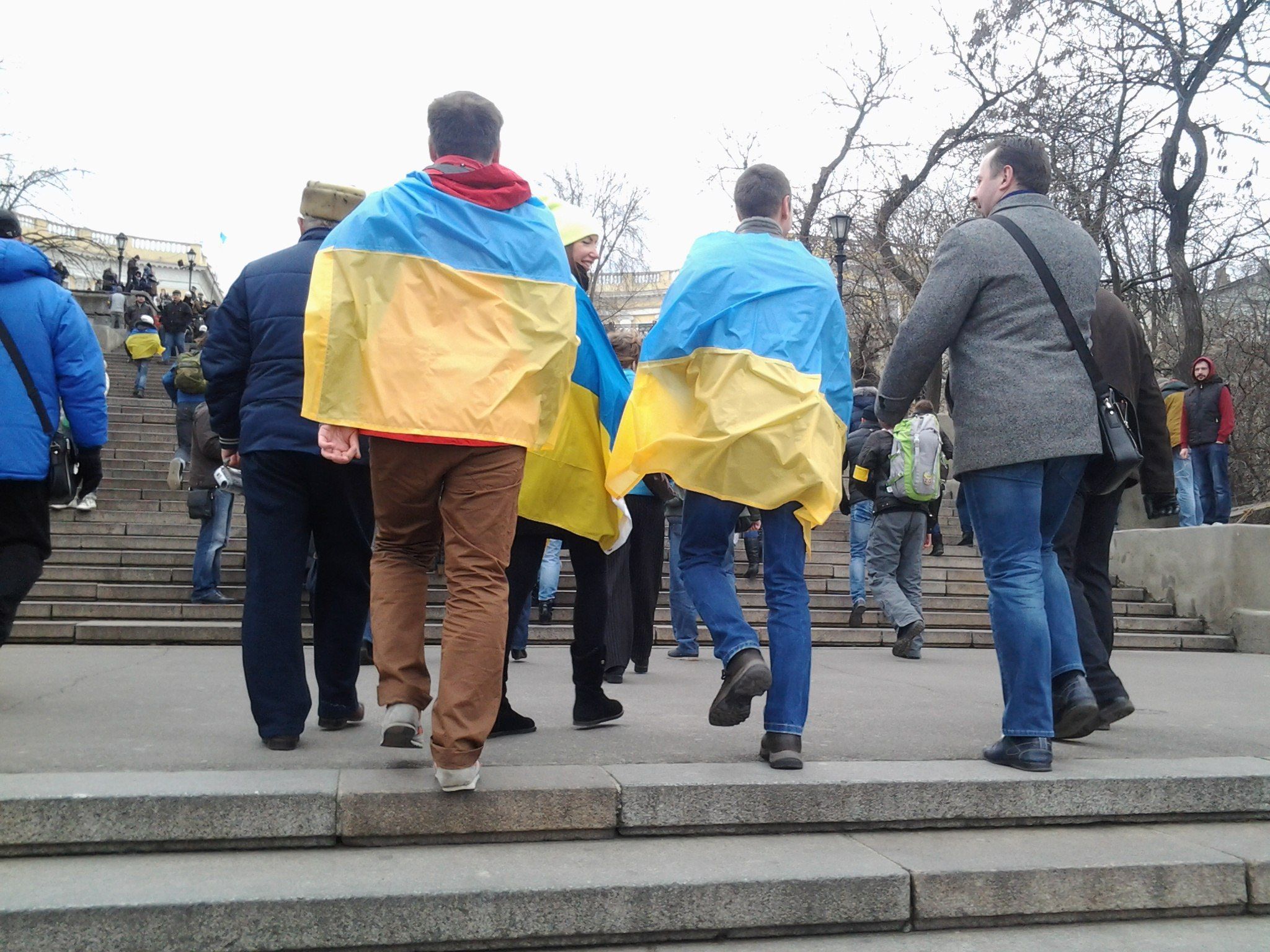  Одессе проблематично купить украинский флаг