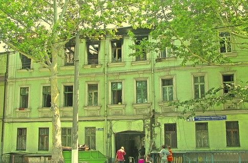 Здание на Молдаванке после пожара