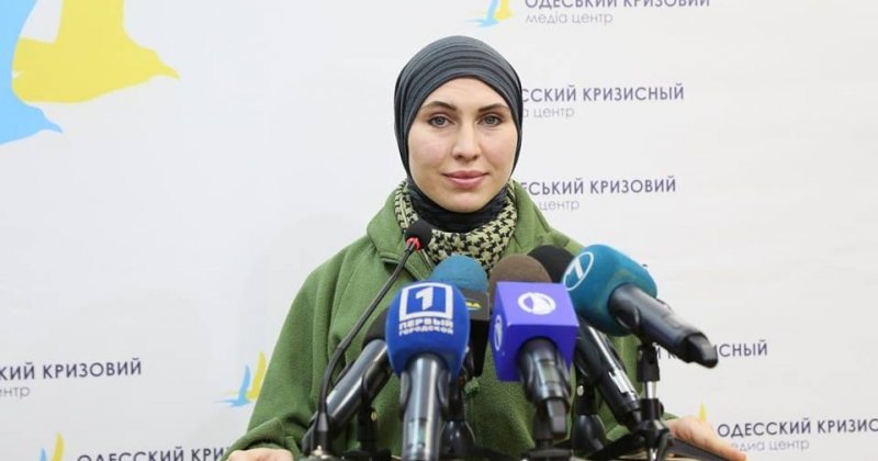 Амина Окуева в Одессе: Не воевать за Донбасс – обречь на оккупацию Украину