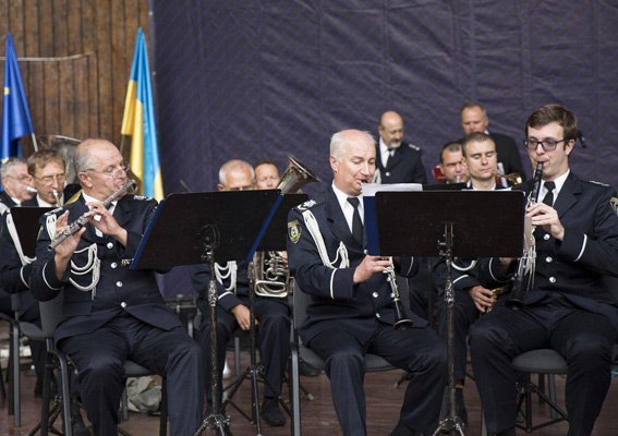 Как оркестр одесской полиции в Киеве зажигал (ФОТО, ВИДЕО)