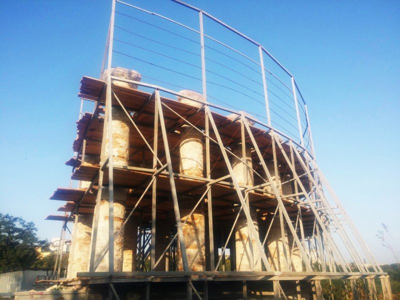 Как выглядит Воронцовская колоннада в процессе реставрации (ФОТО)