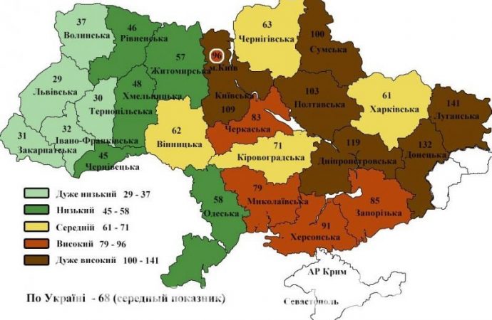 В Одесской области разработана криминологическая карта региона