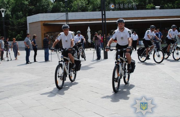 Европейцы выдали одесским полицейским специальные велосипеды (ФОТО, ВИДЕО)
