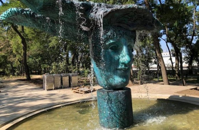 Михаил Рева показал работающий фонтан в Греческом парке (ФОТО, ВИДЕО)