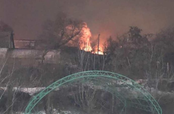 В районом центре под Одессой горело здание поселкового совета