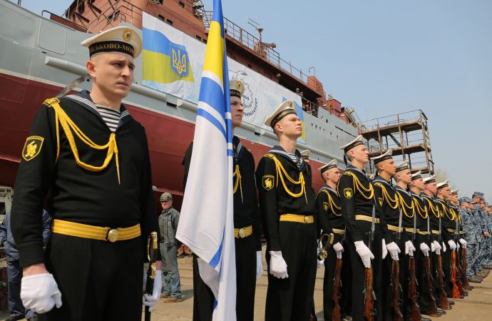 Спущен на воду первый средний разведкорабль для украинских ВМС