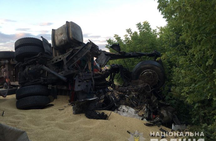 Груда металла и трое погибших: в Одесской области столкнулись зерновозы
