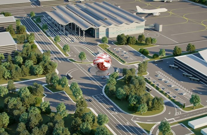 Одесский аэропорт украсят огромным светящимся шаром