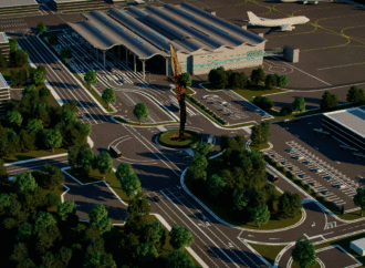 “Стихия” из нержавейки, светящаяся сфера и фонтан: чем украсят одесский аэропорт (фото)