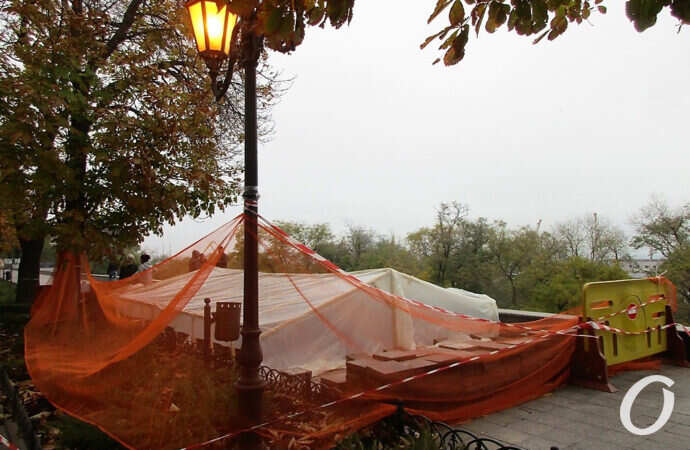 раскопки, навес