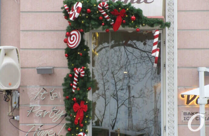 Новогодние приготовления в центре Одессы