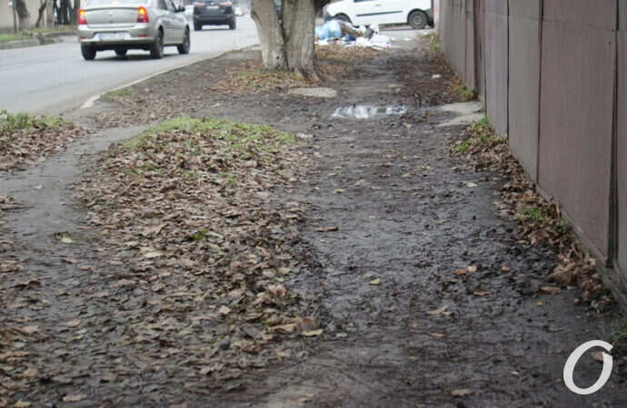 улица Чубаевская, месиво вместо плитки