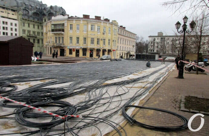 каток на Греческой, кабеля