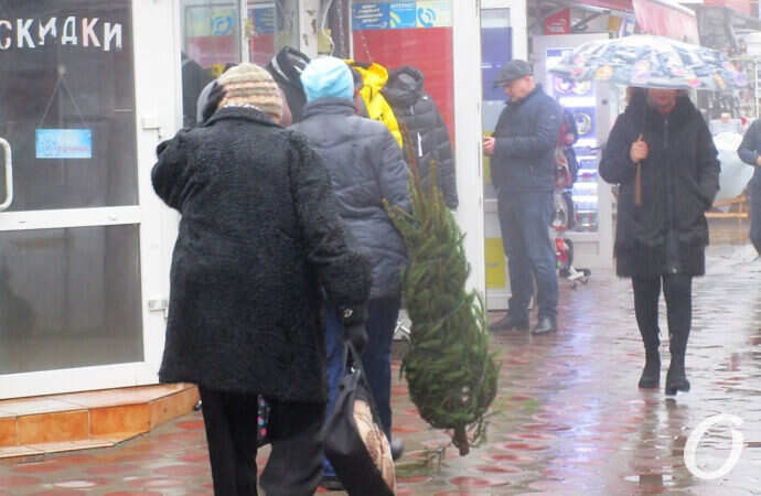 Новый базар, купили елку