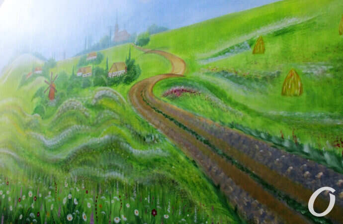 Украинский дворик, стена