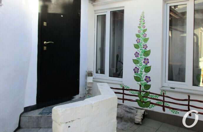 Украинский дворик, роспись