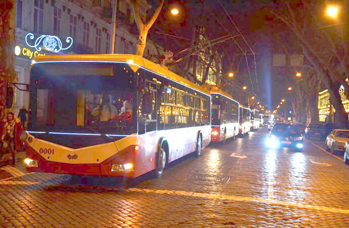 Одесские троллейбусы выйдут на парад (видео)