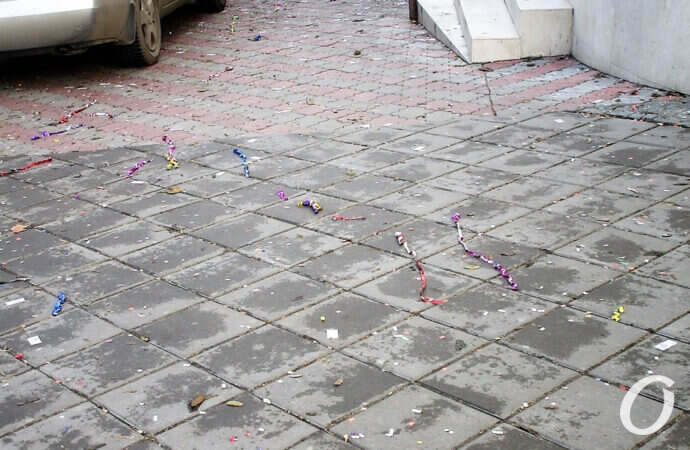 Одесса-1 января, остатки празднества