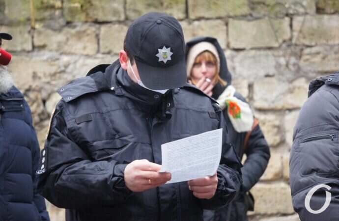 Конфликт на Черноморской, полицейский