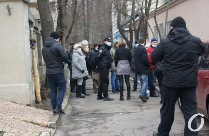 Конфликт на Черноморской, жильцы протестуют