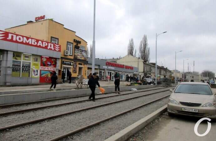 Новощепной ряд, рельсы