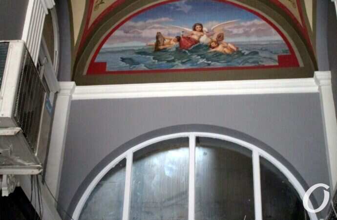 Дом Питкиса, фреска-новодел