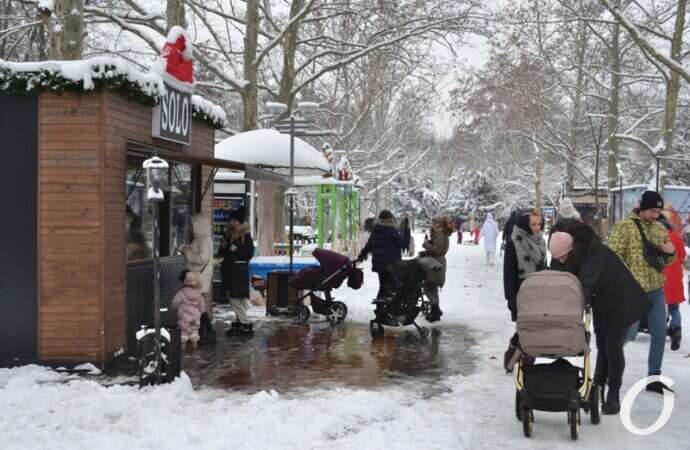 снег на Черемушках, прогулка