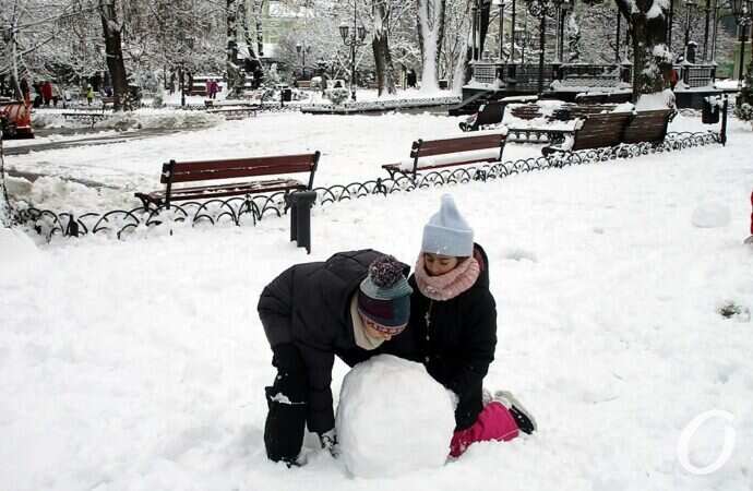 снеговик, лепка