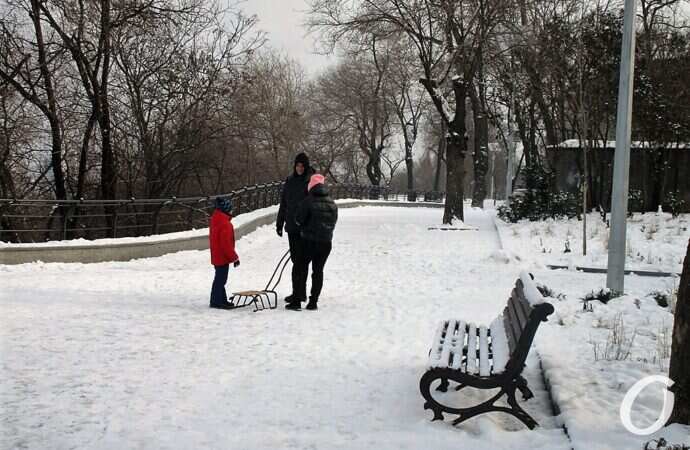 бульвар, санки