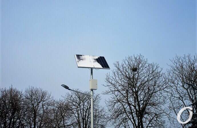 бульвар, солнечная панель