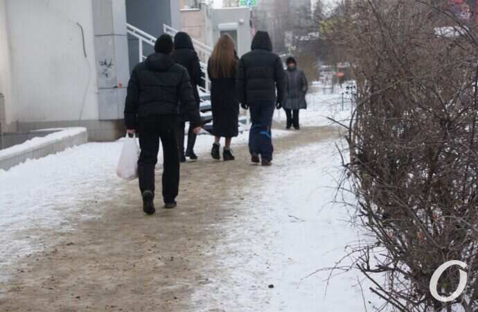 Чистка дорог, пешеходы