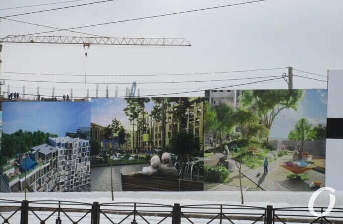 Стройка, вид с Софиевской, кран