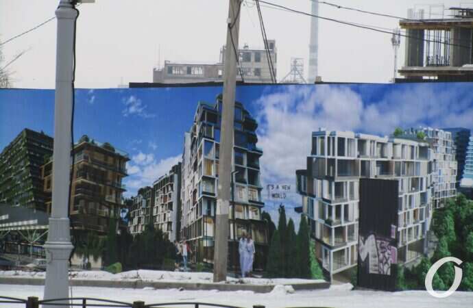 Стройка, вид с Софиевской, высотки