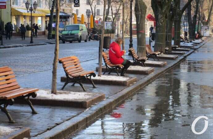 Оттепель в Одессе, Дерибасовская