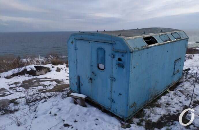 Стройка на Трассе здоровья, будка