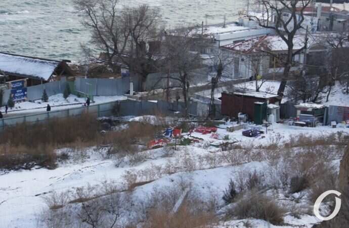 место стройки на Трассе здоровья