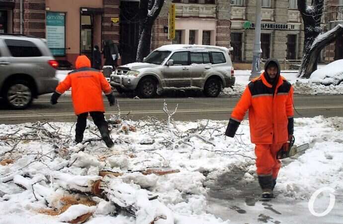 уборка снега в Одессе