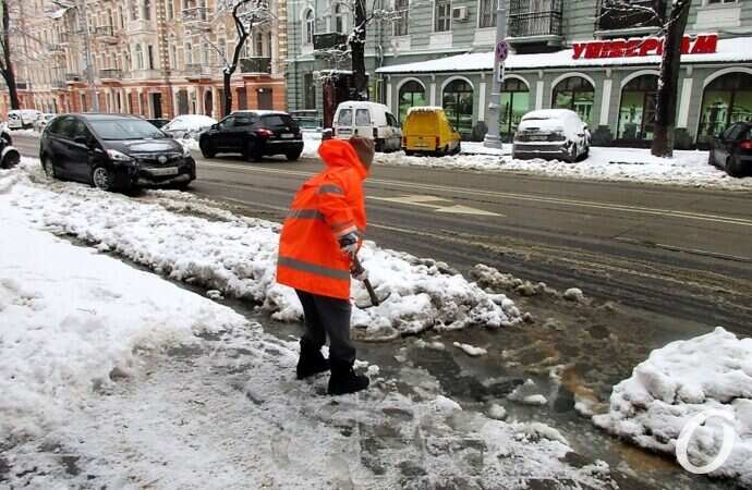 снег в Одессе, январь 2021 г.
