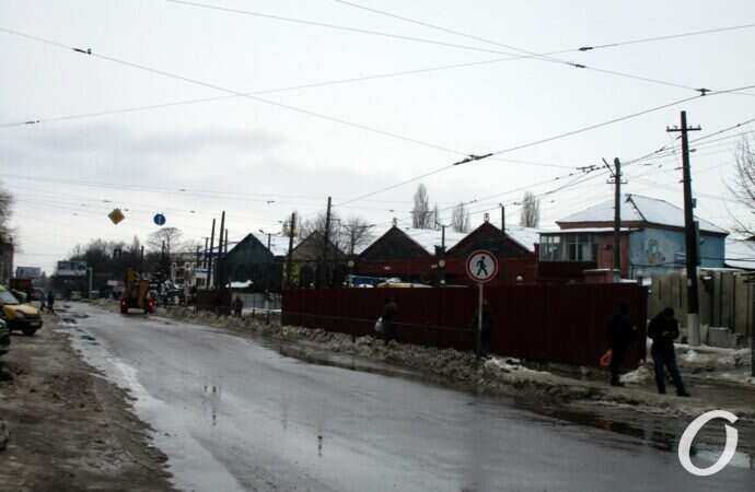 Новощепной ряд, дорога, дома