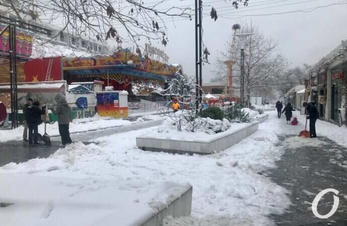 Аркадия в снегу, аттракционы