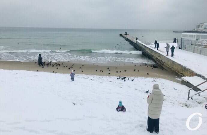 Аркадия в снегу, пирс