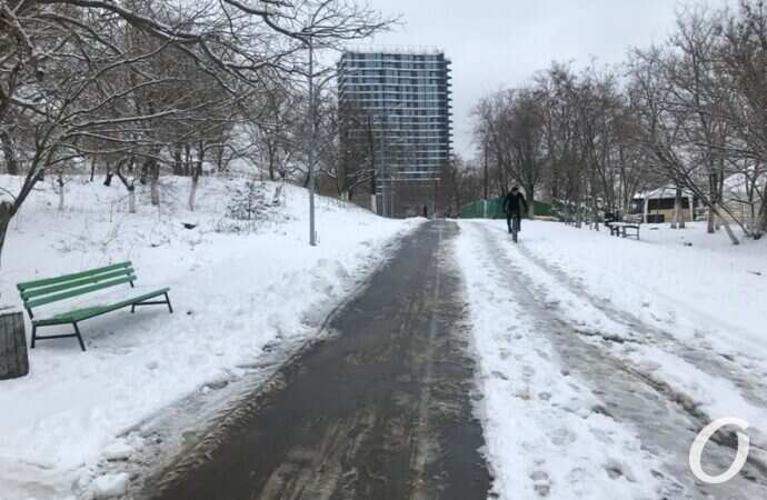 Аркадия в снегу, трасса