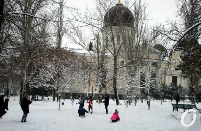 зима в центре Одессы, Соборка
