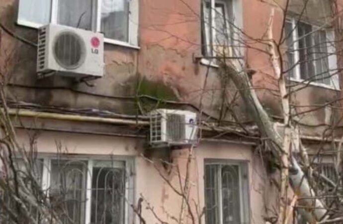 Деревопад в Одессе: тополь выбил окна многоэтажки на Балковской (видео, фото)
