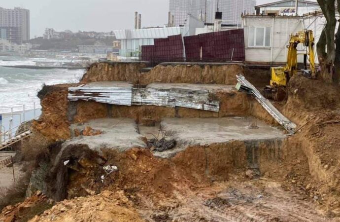 Аркадия, стройка, техника