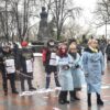 В Одессе устроили «тарифный» перфоманс возле мэрии (видео)