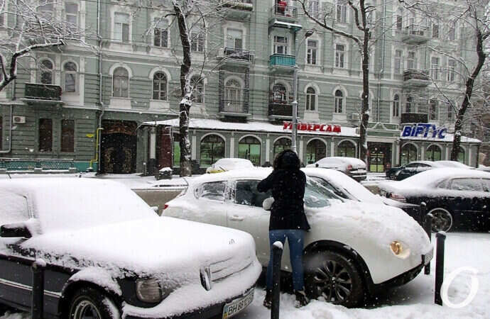 Улица Софиевская, снег